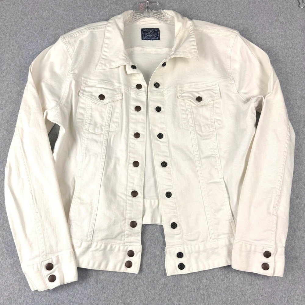 Lucky Brand Sabrina Cream Denim Jacket Women's M/L Classiccore Western Trucker